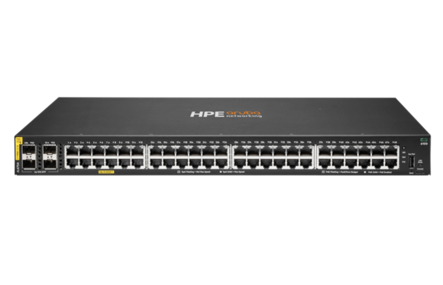 JL675A-HPE Aruba Networking CX 6100 Series Switch-48G Class4 PoE 4SFP