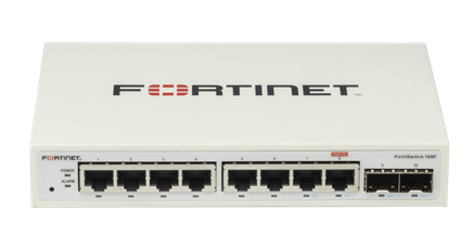 FS-108F-Fortinet Network 8XGE Port, 2X SFP Port, 1X RJ45 Port Switch