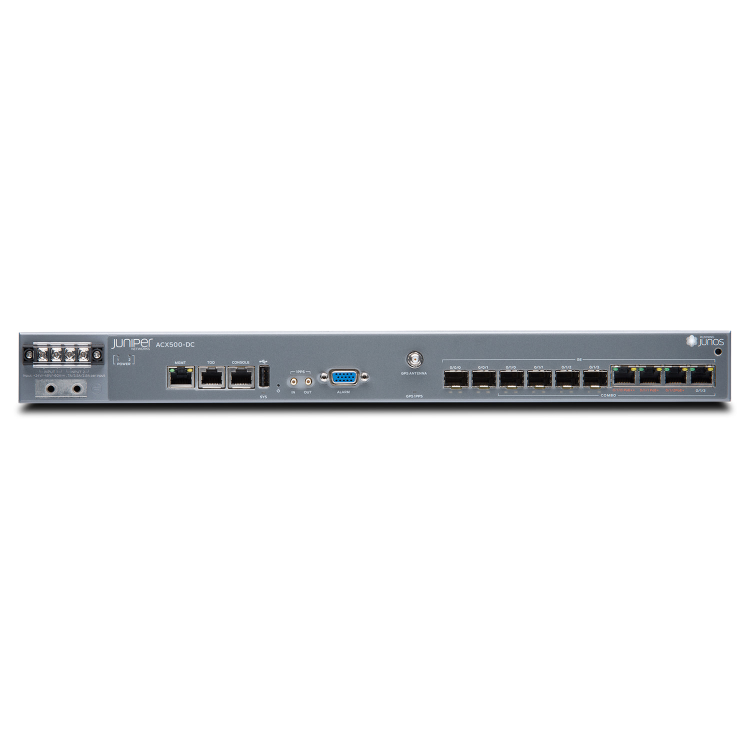 ACX500-AC Juniper ACX500 1U 2x1GbE 4x1GbE Combo Single AC PoE
