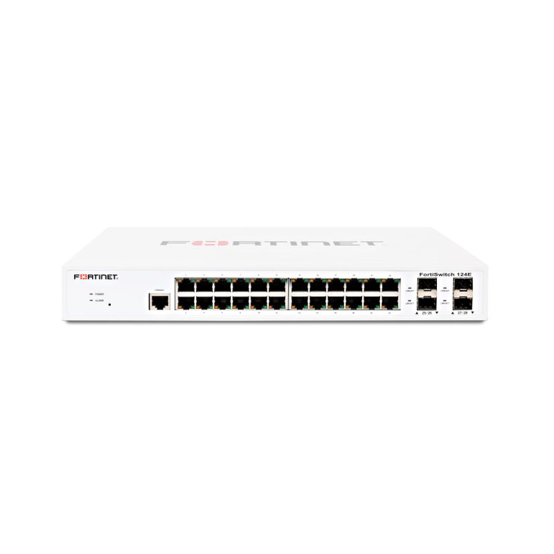 FS-124E-FortiSwitch 100 Series L2 Switch 24x GE RJ45 and 4x GE SFP