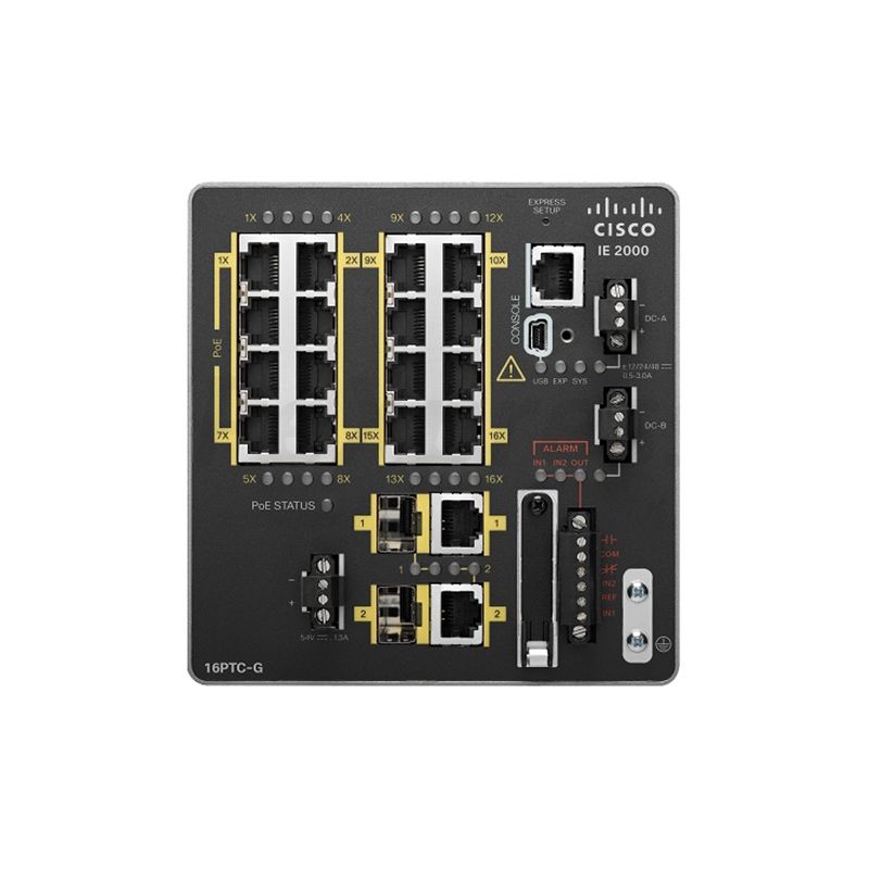 CISCO IE-2000-16PTC-G-L Industrial Ethernet 2000 Series Switches product image