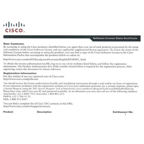 CISCO A9K-9001-OPT-LIC= ASR 9000 Series product image