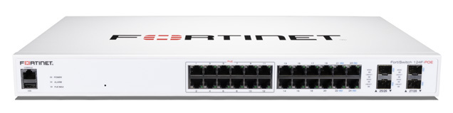 FS-124F-POE-Fortinet Network Layer 2 FortiGate 24GE ports Entry Level Switch