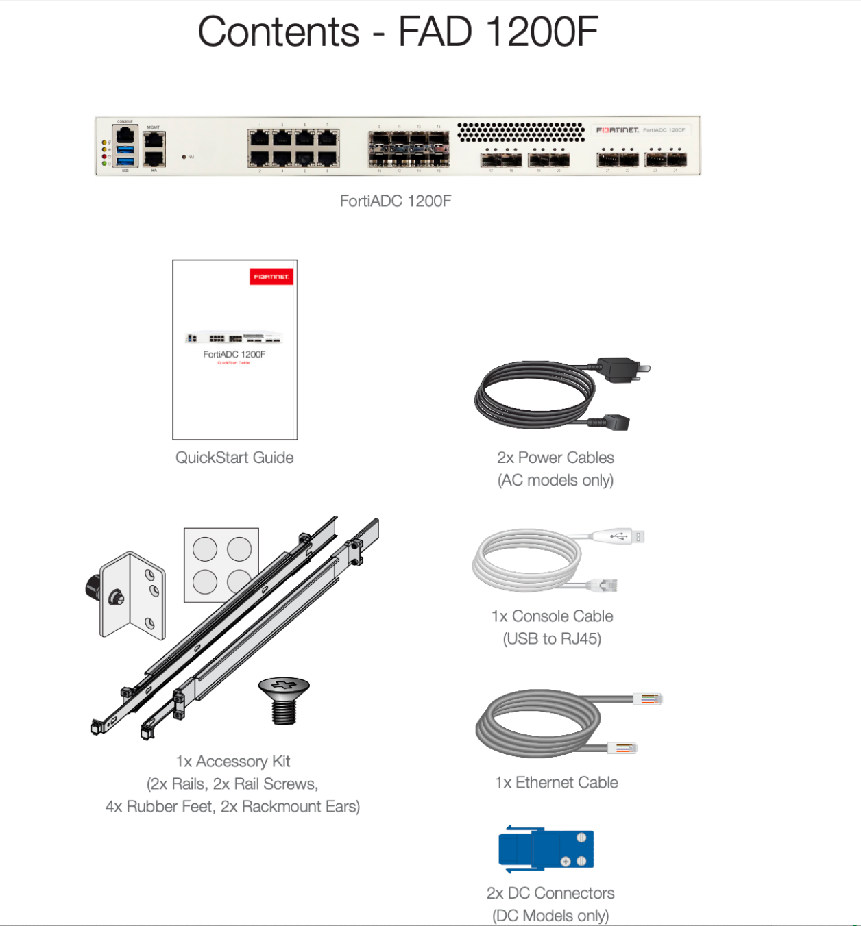 FORTINET FAD-1200F FortiGate/FortiWiFi 60E Series product image