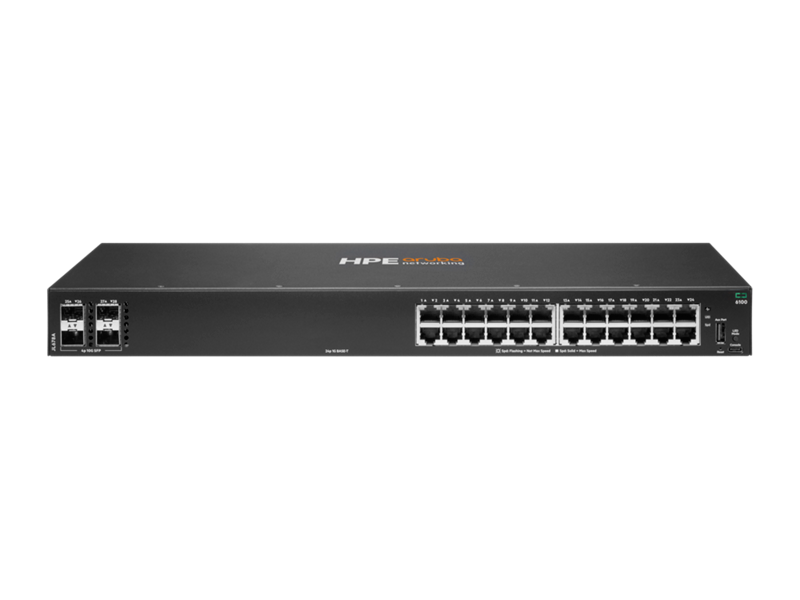 HPE Aruba JL678A CX 6100 24G 4SFP+ Non-PoE Switch