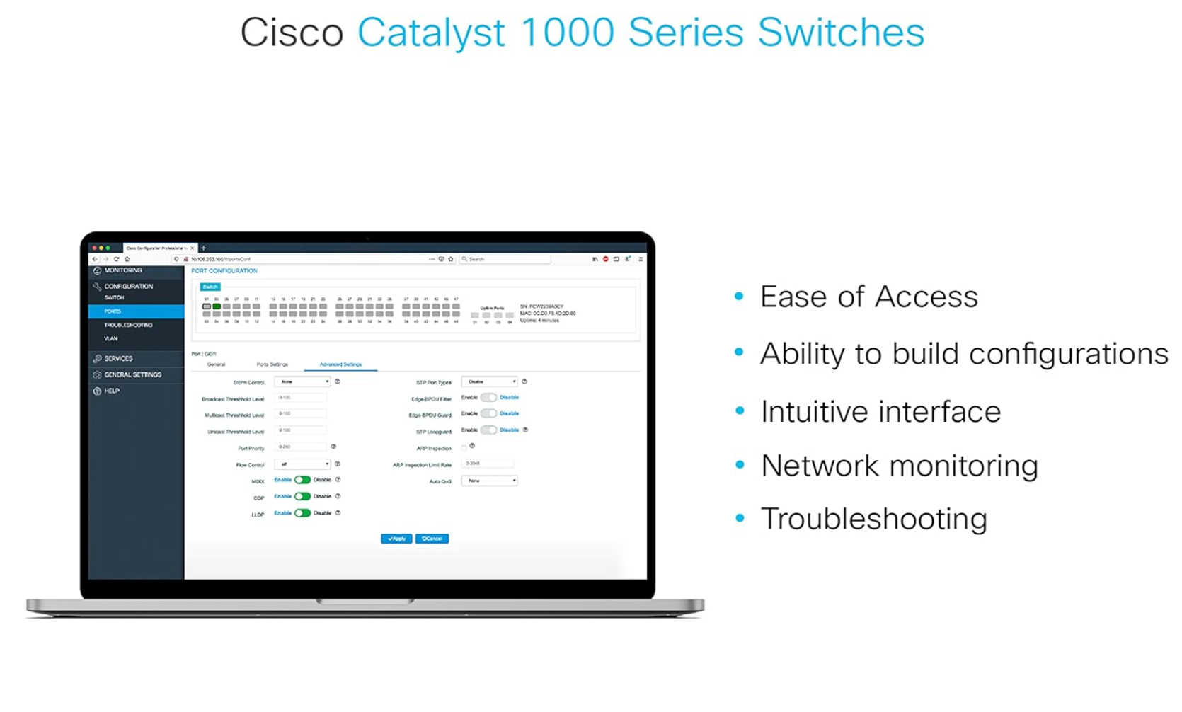 CISCO C1000-16T-2G-L Catalyst 1000 Series Switches product image